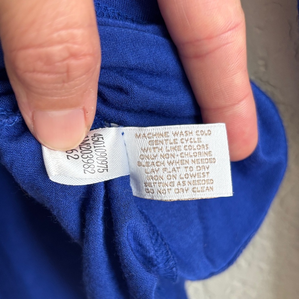 Chico's Vibrant Cobalt Crewneck Long-sleeve Top - Picture 4 of 7